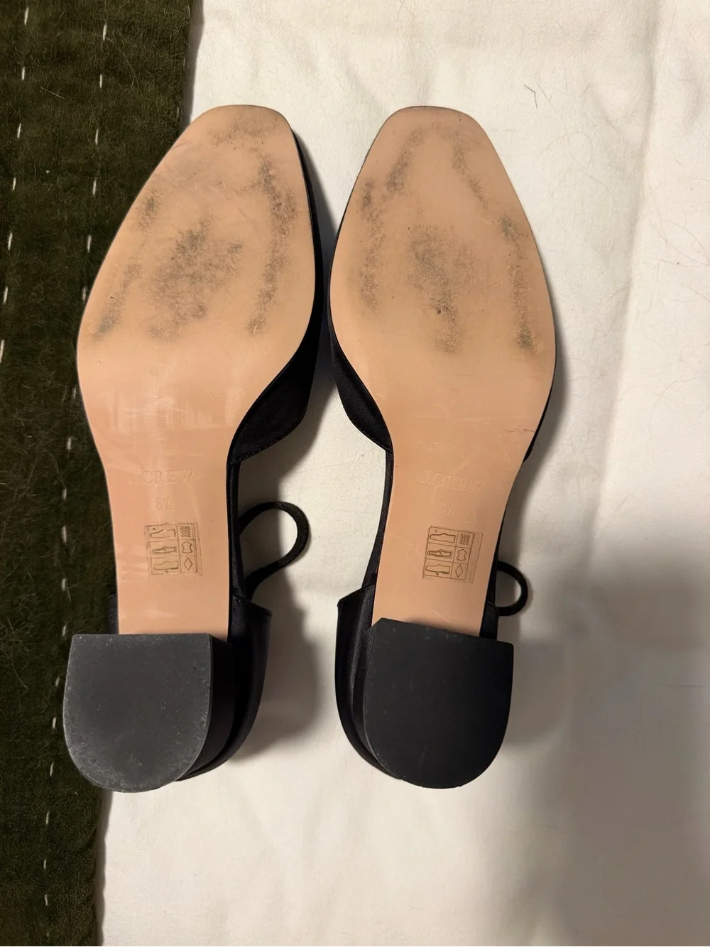 Mollie elastic strap heels in satin black